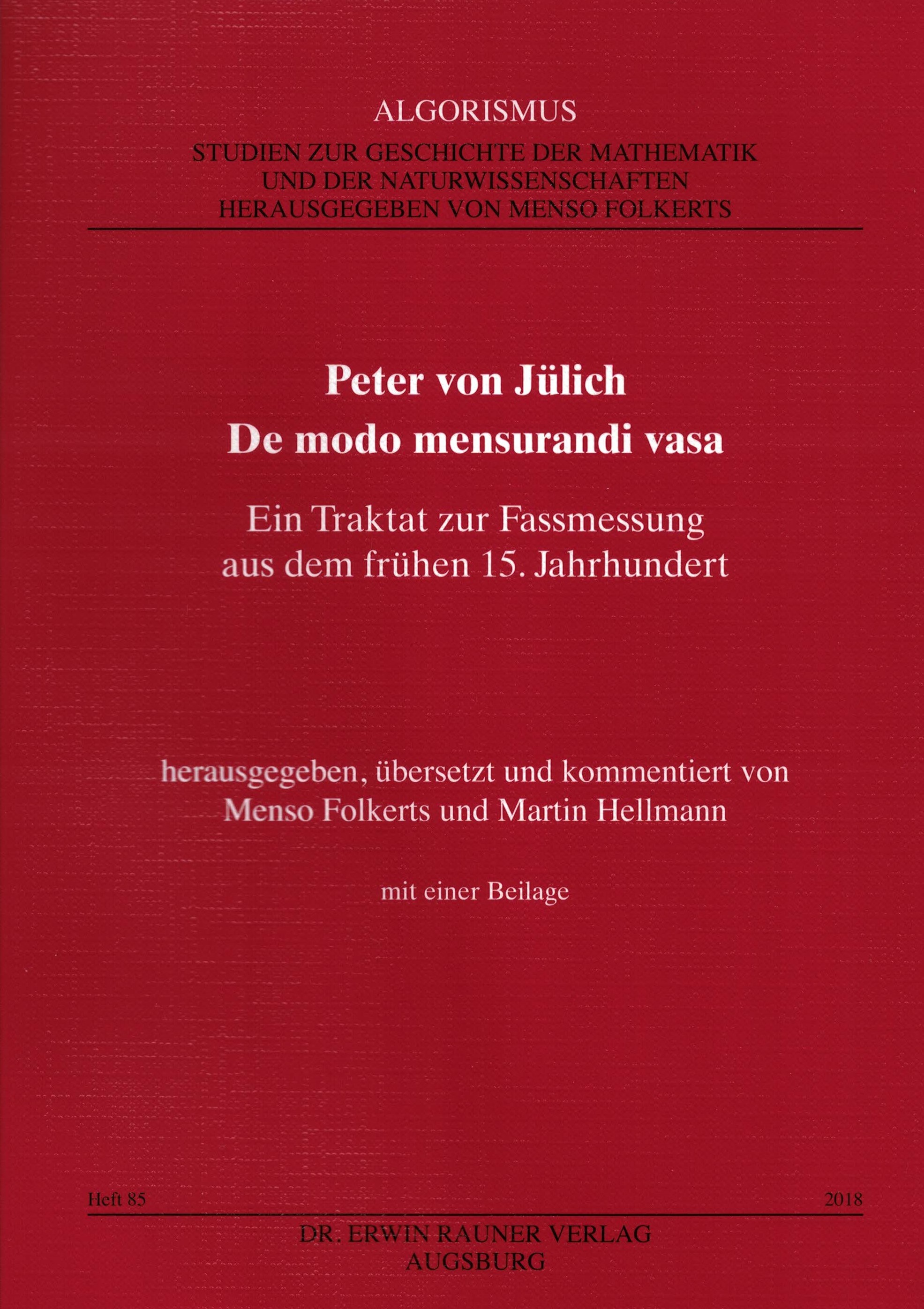 Traktat zur Fassmessung aus dem frühen 15. Jahrhundert von Peter von Jülich