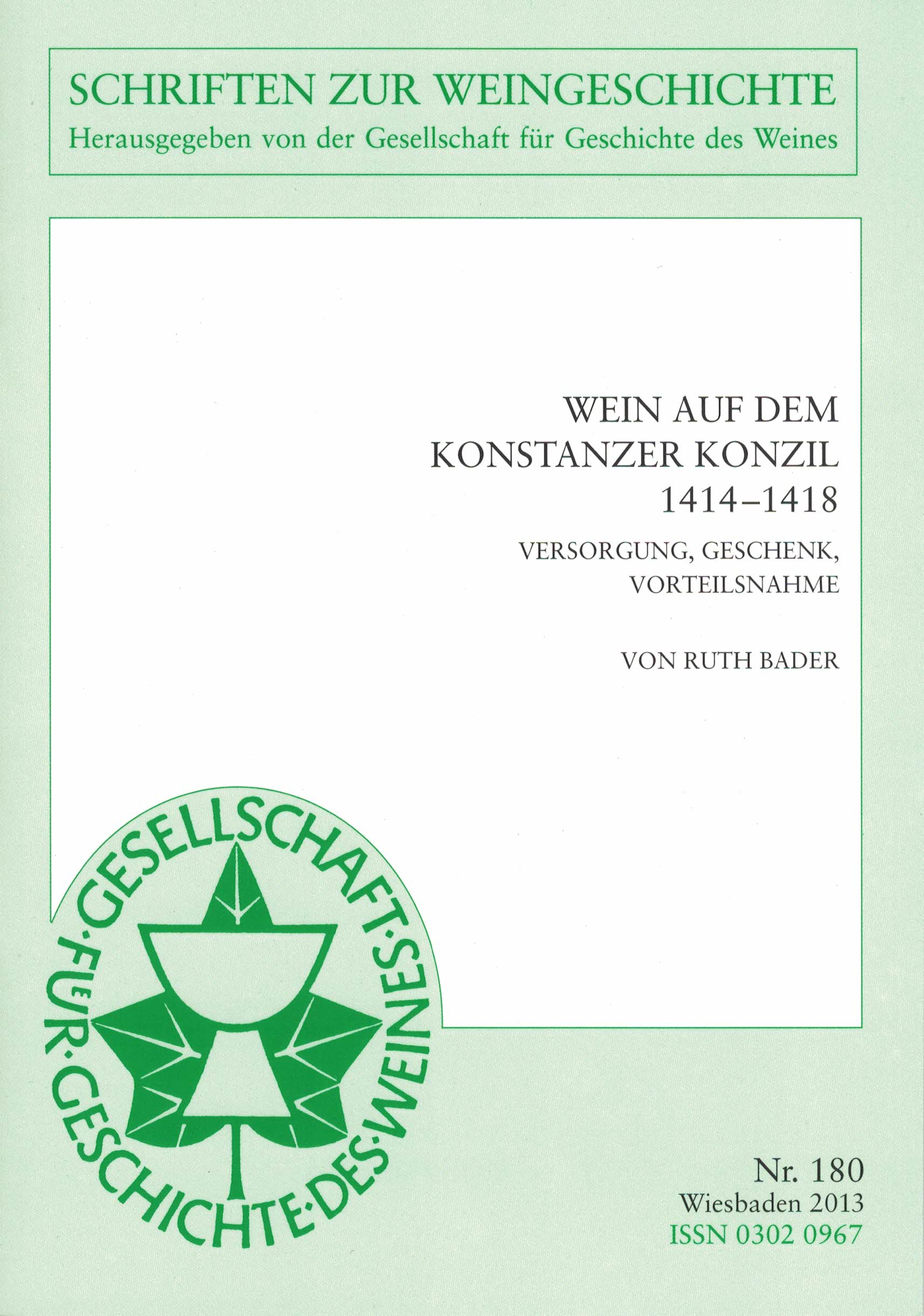 Wein auf dem Konstanzer Konzil 1414–1418